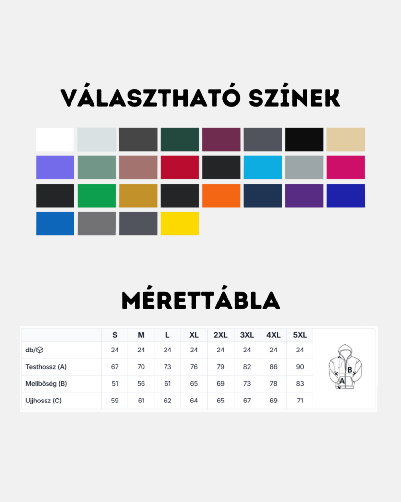 Just Hoods Cipzáros Kapucnis Pulóver Színskála